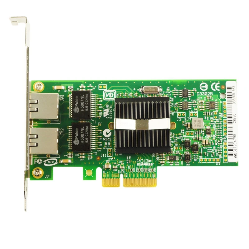 Сетевая карта для сервера с двойным портом емкостью 10BT/100Btx/1000Bt PT PRO/1000 Gigabit