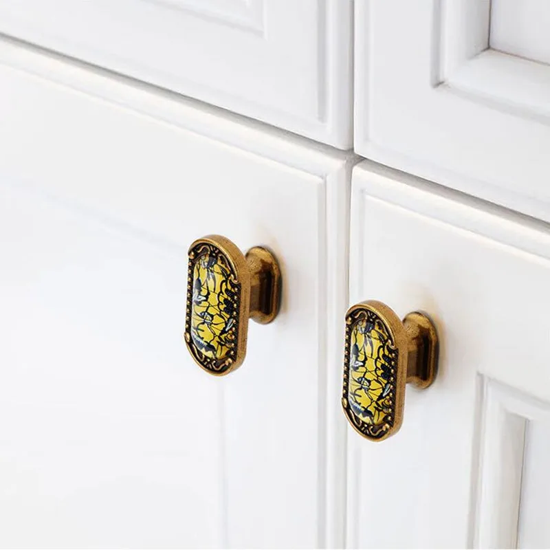 KK & FING европейские классические ручки для шкафов из хрустального цинкового