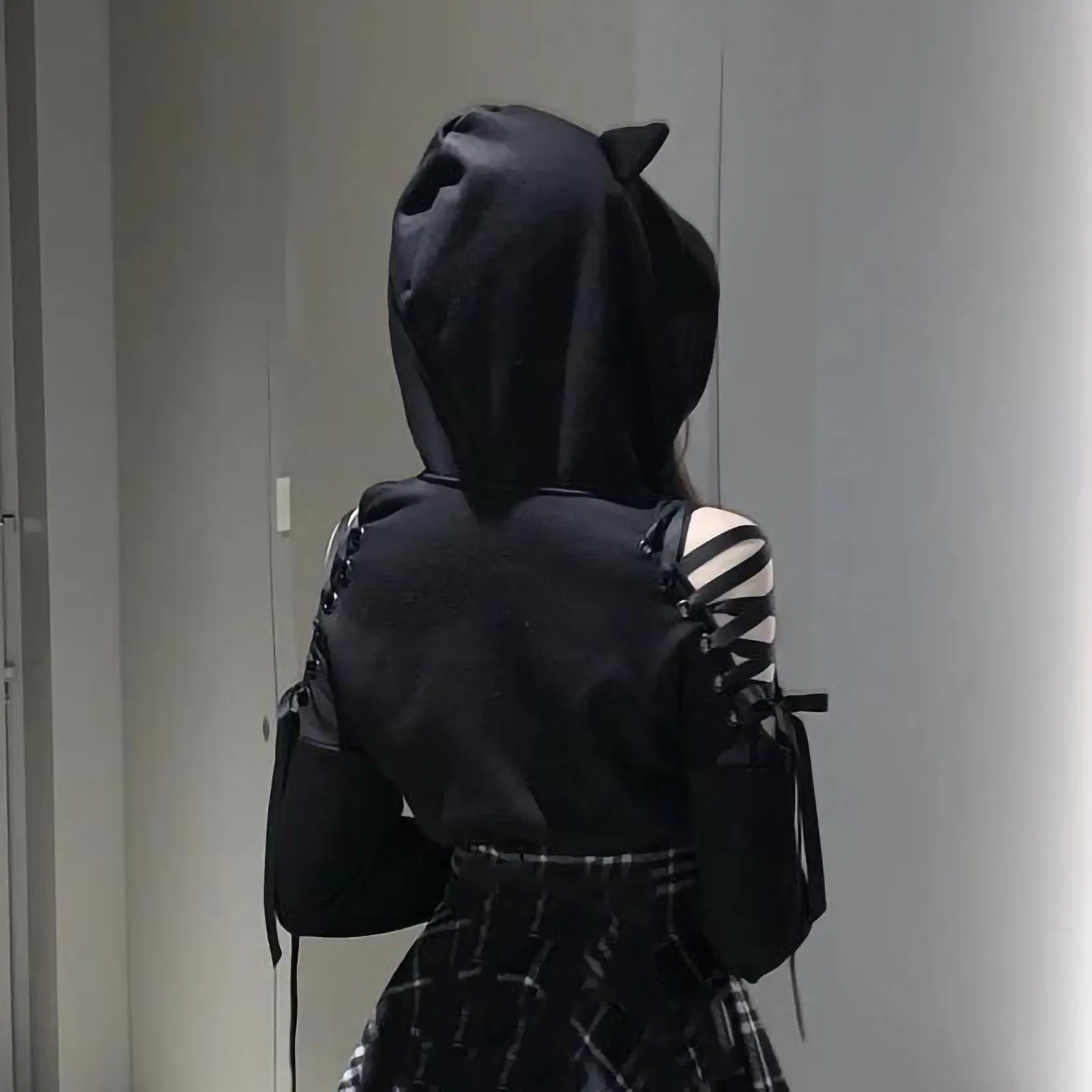 2021 Women's Cat Ear Hoodie Pullover Long Sleeve Hooded Sweatshirt Autumn And Winter Cute Gothic For Women Sweetshirts#25