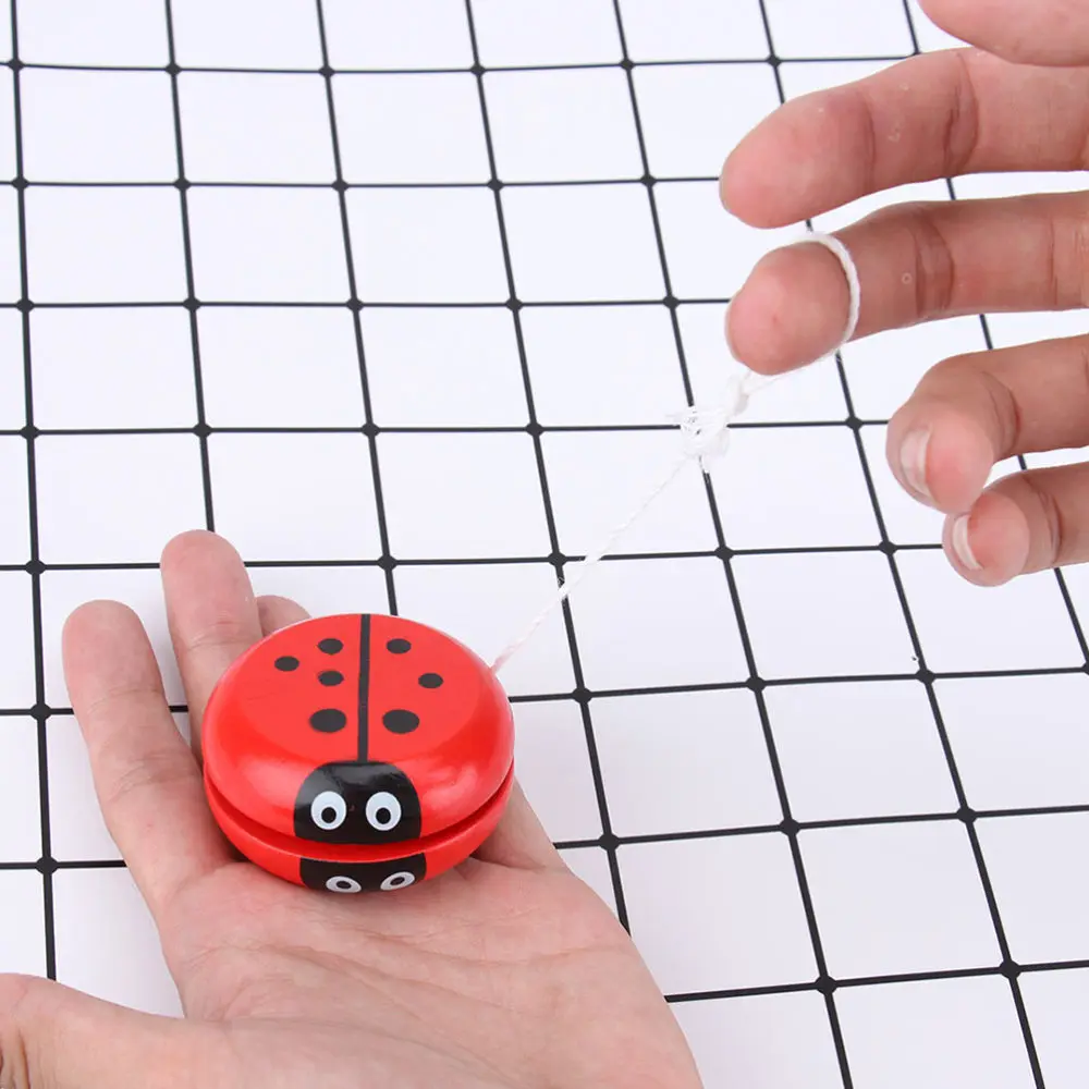 

7pcs Children's Educational Yoyo Bauble Wooden Finger Yoyo