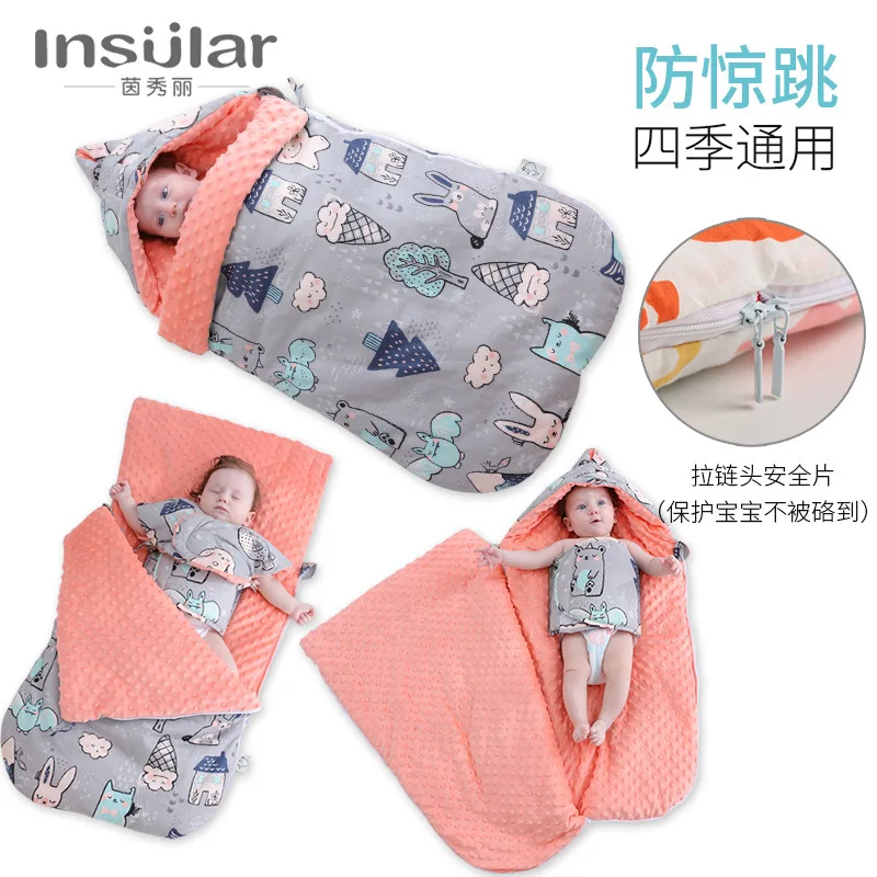 baby sleeping bag cartoon animal cotton stroller wheelchair envelopes for newborn |