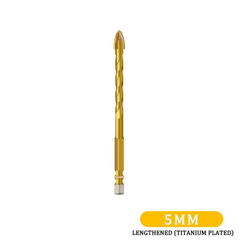 

New Tungsten Carbide Glass Drill Bit Alloy Carbide Point with 4 Cutting Edges Tile & Glass Cross Spear Head Drill Bits