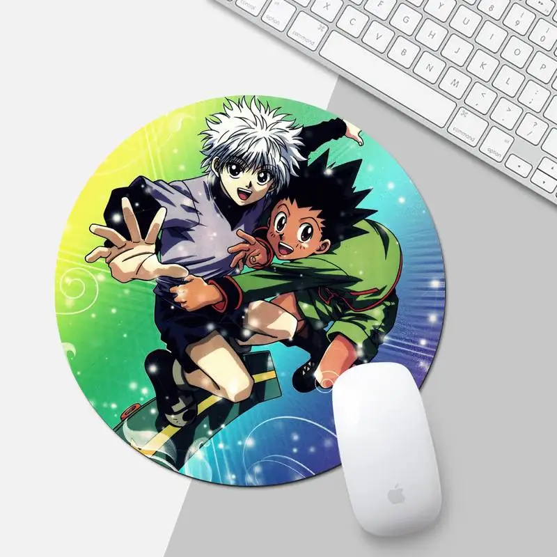 

hunter x hunter anime Large Mouse pad PC Computer mat Round Non-slip Cushion