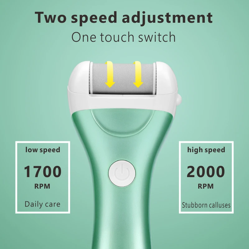 

Rechargeable Electric Foot File Callus Remover Machine Pedicure Device Foot Care Tools Feet For Heels Remove Dead Skin display
