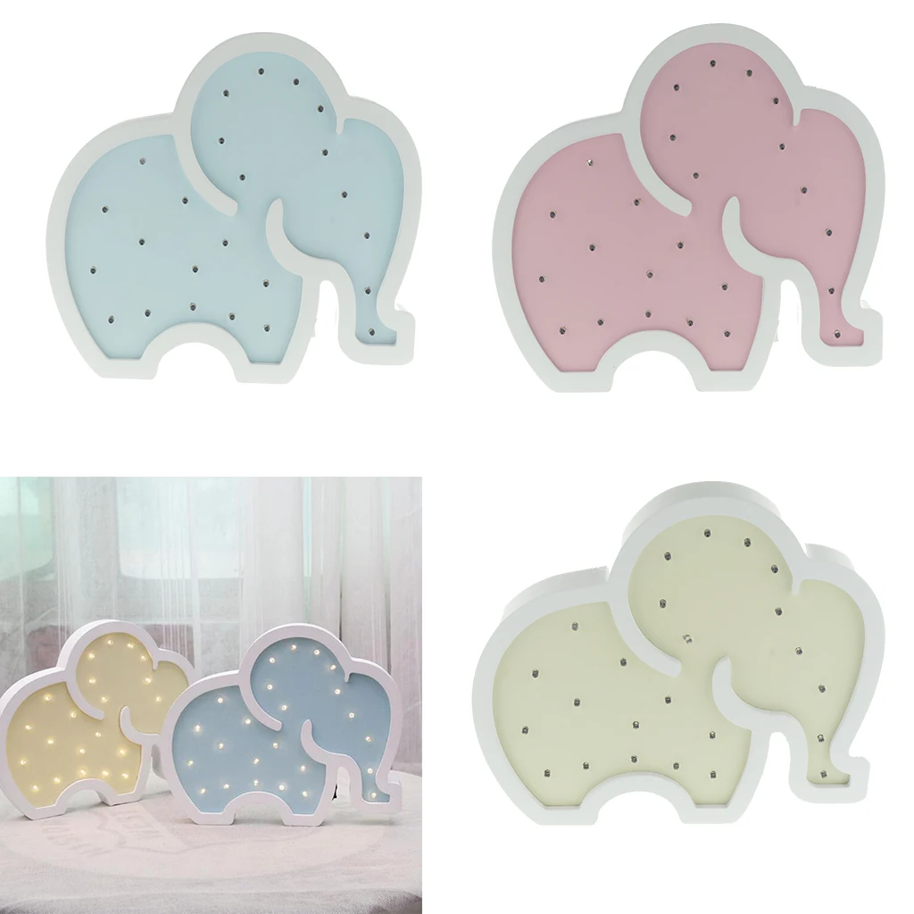Милый светодиодный 3d светильник со слоном ночник подарок для детей игрушка