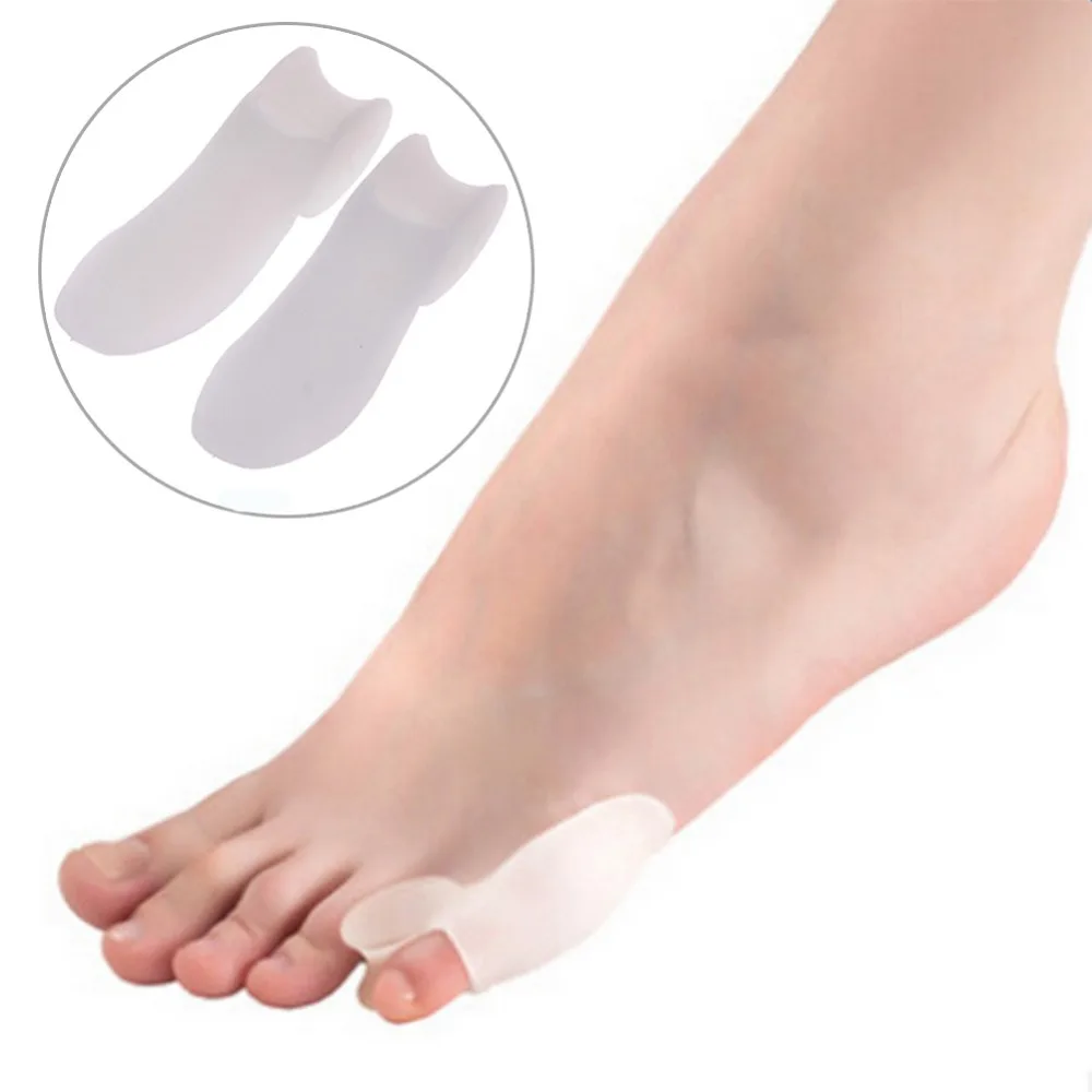 2pcs=1Pair Gel Foot Care Tool Bunion Corrector Bone Big Toe Protector Hallux Valgus Straightener Spreader Pedicure - купить по