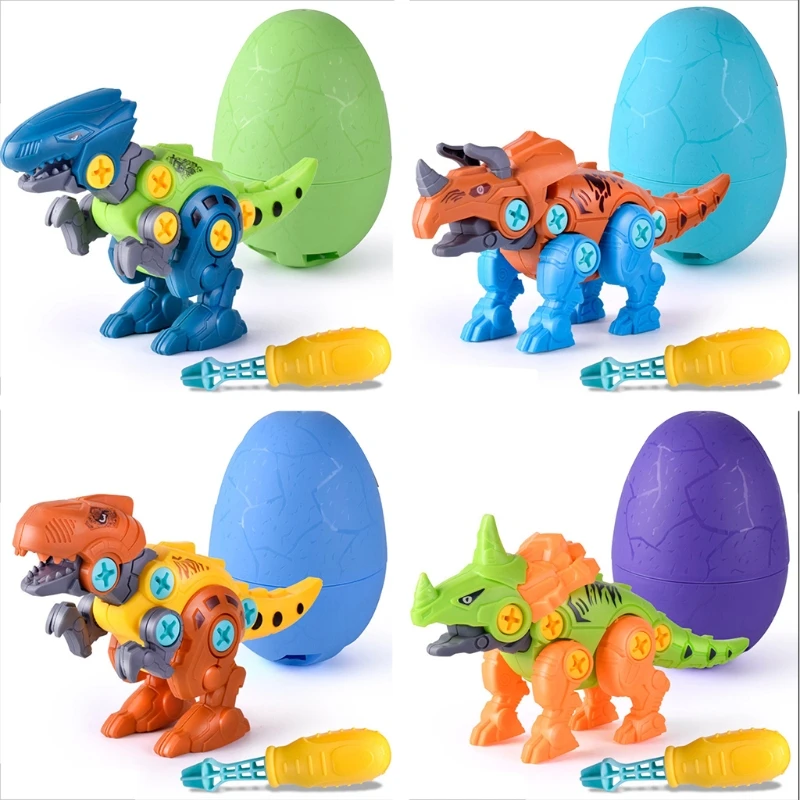 

Take Apart Dinosaur Toys for Kids - Building Dino Egg Play Kit with Screwdriver