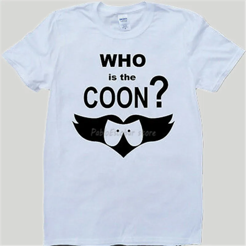 Футболка мужская хлопковая с круглым вырезом брендовая тенниска енота майка на