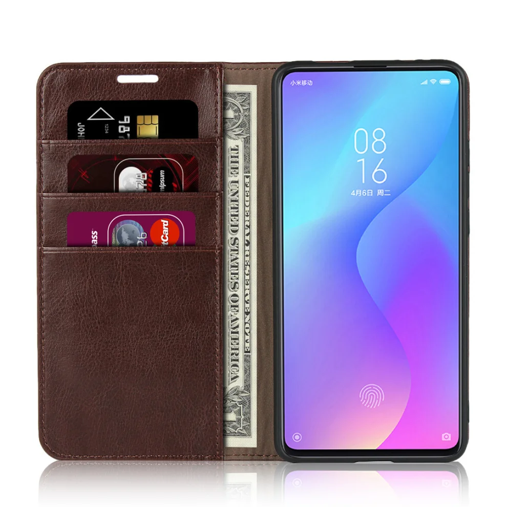 Чехол-Кошелек ECLEARER для Xiao mi Red mi K20/Pro, роскошный чехол из натуральной кожи для Xiaomi mi 9T mi 9 T/Pro, слоты для карт, откидной Чехол