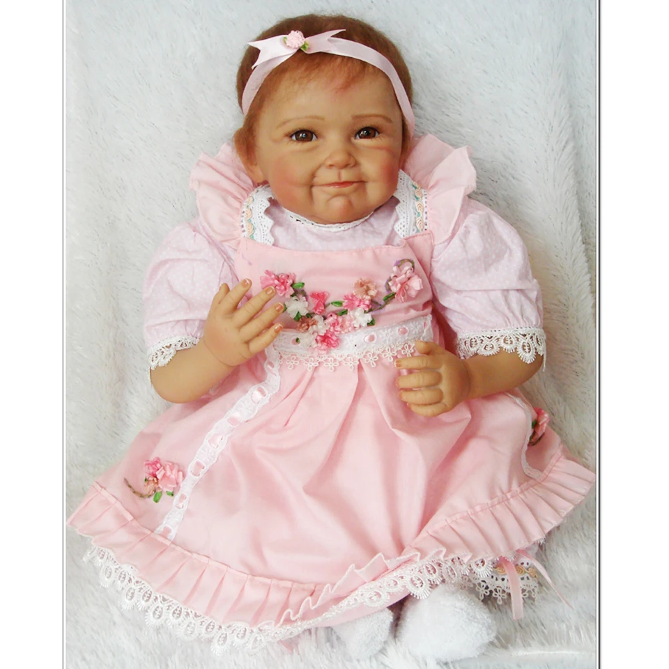 Реалистичная кукла реборн младенец мягкая на ощупь виниловая для детей детская