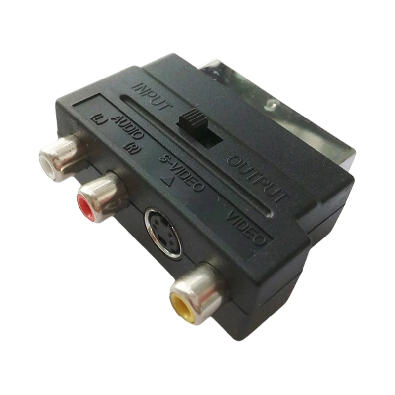 Адаптер NCHTEK RGB SCART Male к 3RCA Female и S-Video A/V Для Phono &amp SVHS преобразователь для