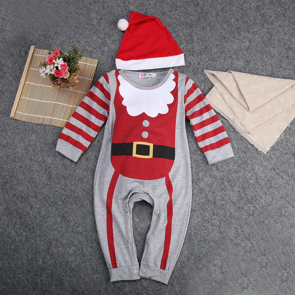 

Christmas Clothes Newborn Baby Girls Boys Clothes Long Rompers Jumpsuit Outfits Sunsuit Clothes 0-24 months