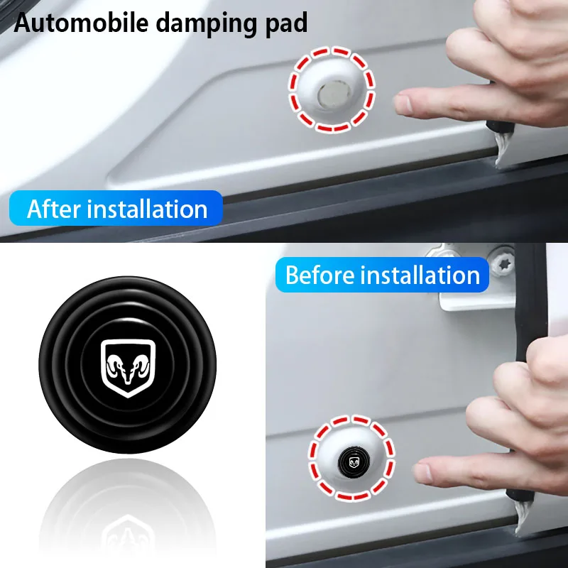 

1pcs Car Door Damping Cushion Car Sticker Auto Goods Accessories Interior For Dodges Journey Ram 1500 Challenger Caliber Charger
