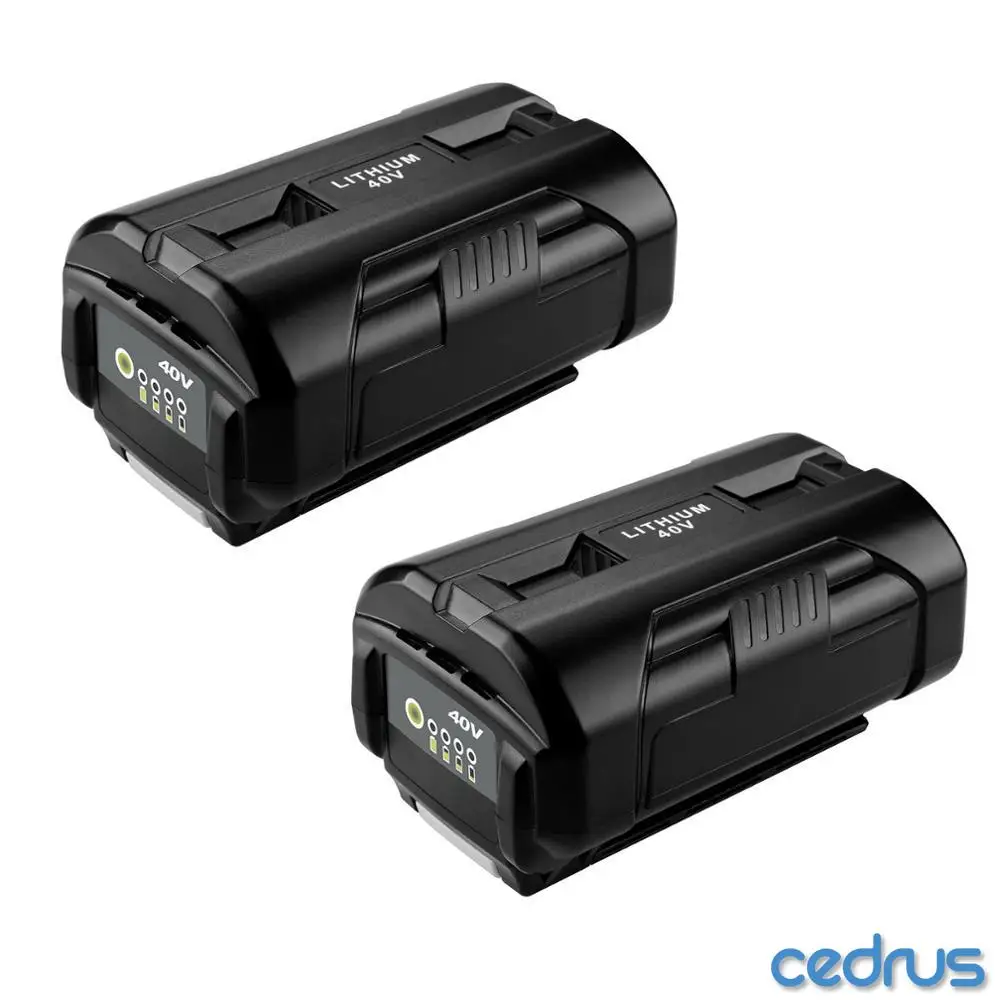 Cedrus 2 шт. 40V 6000 мА/ч 240Wh Батарея совместимый для Ryobi OP4026A OP4050 инструменты