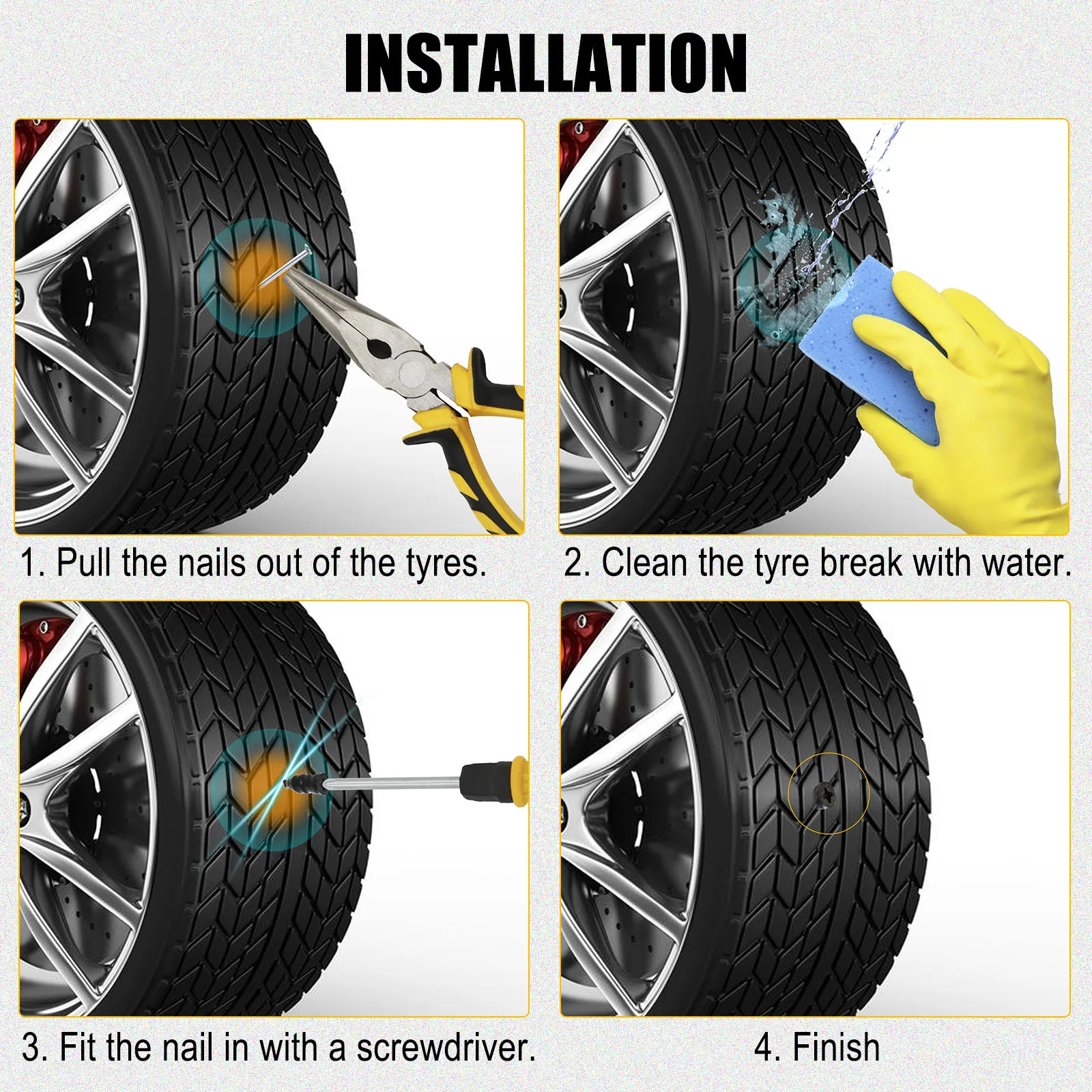 4 шт. резиновые напольные подъемные гнезда Tesla Model 3 |