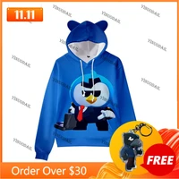 mr p cartoon sally cute cat ear kids hoodie shooting game 3d sweatshirt boy girls long sleeve jacket coat teen clothes