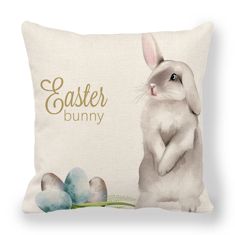 

45x45cm Rabbit Pattern Pillow Cover Room Decoration Pillowcase for Home Decor Sofa Cushion Cover Bedside Cushion Cover