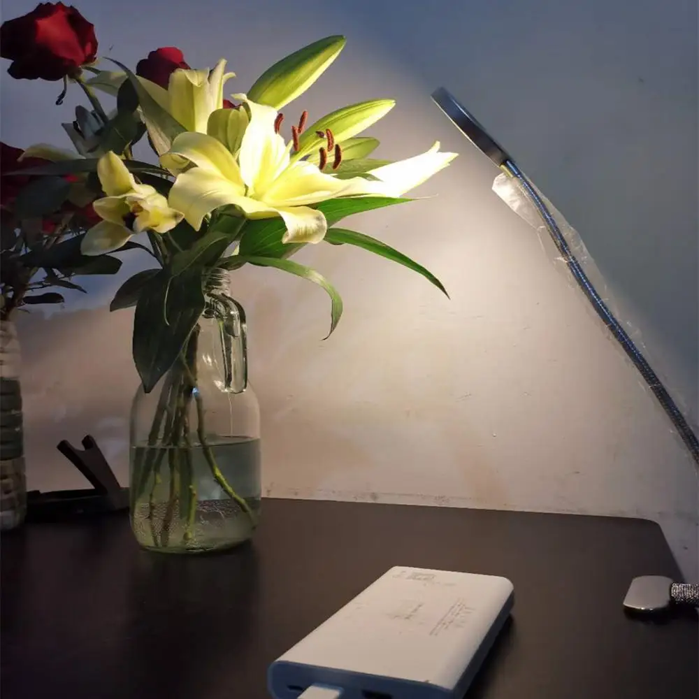 Прищепчатая настольная лампа приглушаемые сенсорные светодиодные лампы для