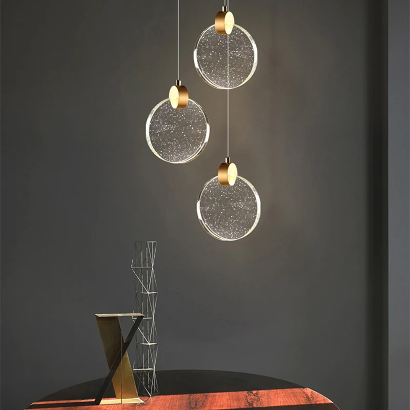 

Modern Simplicity LED pendant light Light luxury crystal chandelier Creativity hanging lamp indoor bedroom bedside living room