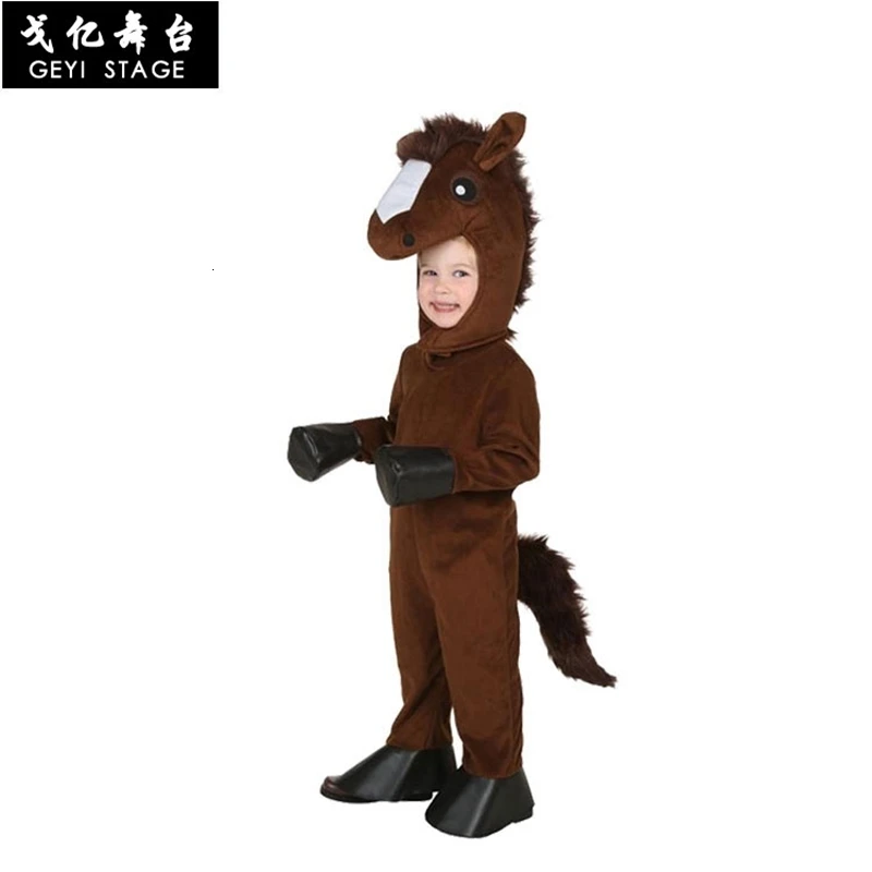 

Child horse cosplay dress children children lovely boy and cozy Halloween warm winter dress dress dress up dress animals