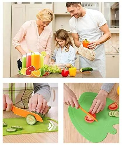 3 шт. набор пластиковых кухонных ножей нейлоновые кухонные ножи для детей