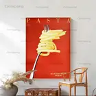 Винтажная итальянская паста, ретро еда и напитки, Италия, кафе, ресторан, печать, постер, настенная живопись, холст, еда, ie, кухня, художественный Декор