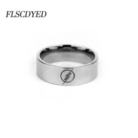 flscdyed electroplating lightning silver color ring for men new fashion stainless steel finger rings 2021 trend jewelry gift