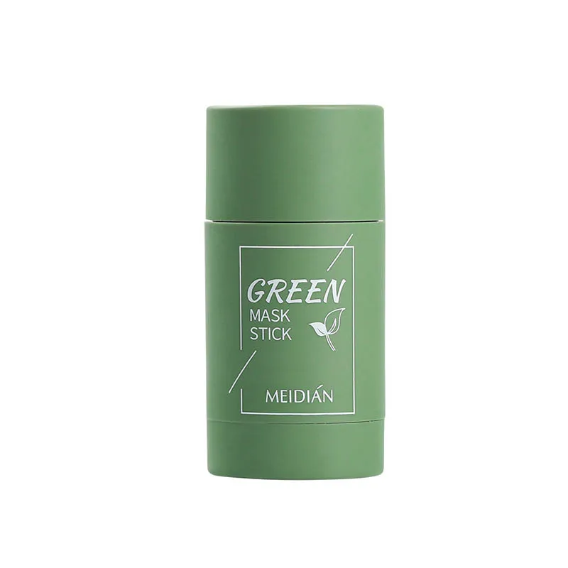 

1Pc Green Tea Clean Face Mask Oil Control Eggplant Acne Clearing Solid Mask Moisturizing Hydrating Whitening Skin Care TSLM2
