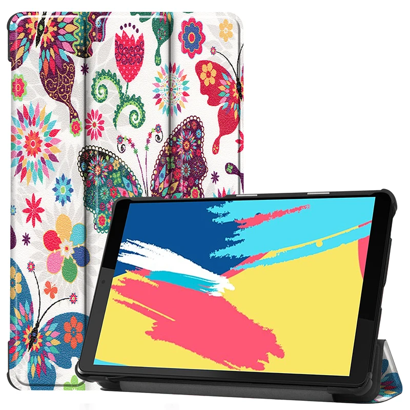 Цветной флип-чехол для Lenovo Tab M8 HD TB-8505X/8505F Магнитный чехол из искусственной кожи