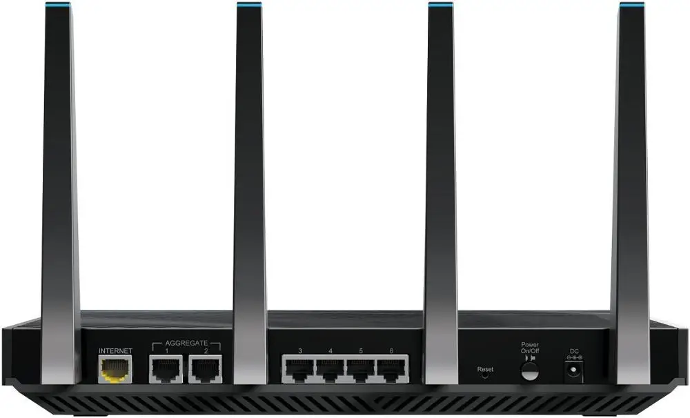 Топ 5 лучших игровых роутеров NETGEAR R8500(простая посылка) Nighthawk X8 AC5300 Смарт трехдиапазонный гигабитный 1000 м+ 2166 м+ 2166 Мбит/с