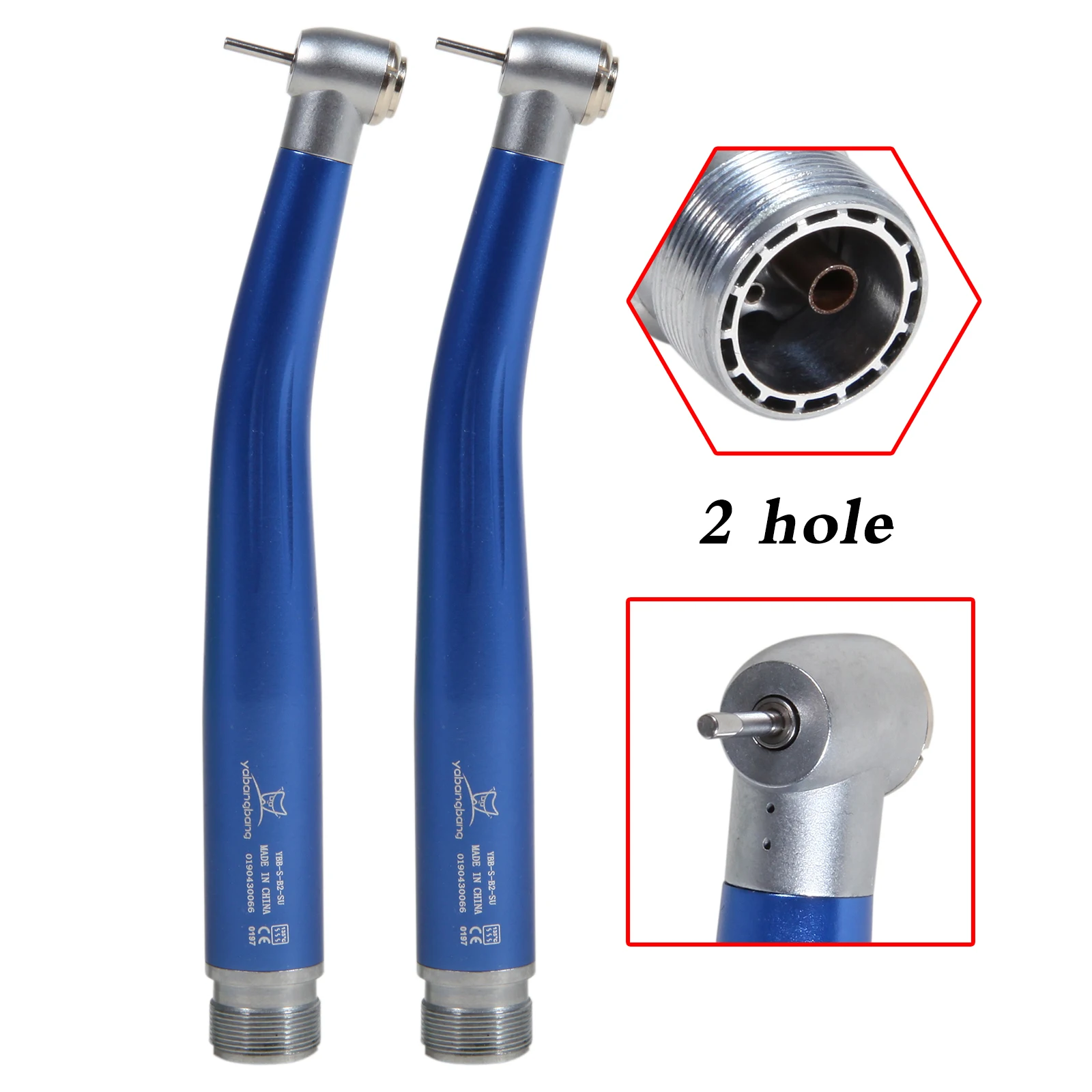 

2 pcs Dental 2 Hole Standard Head Dental Air Turbine High Speed Handpiece Steel Bearings for NSK