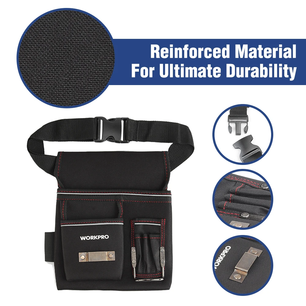 Сумка для инструментов WORKPRO многофункциональный поясной органайзер электрика