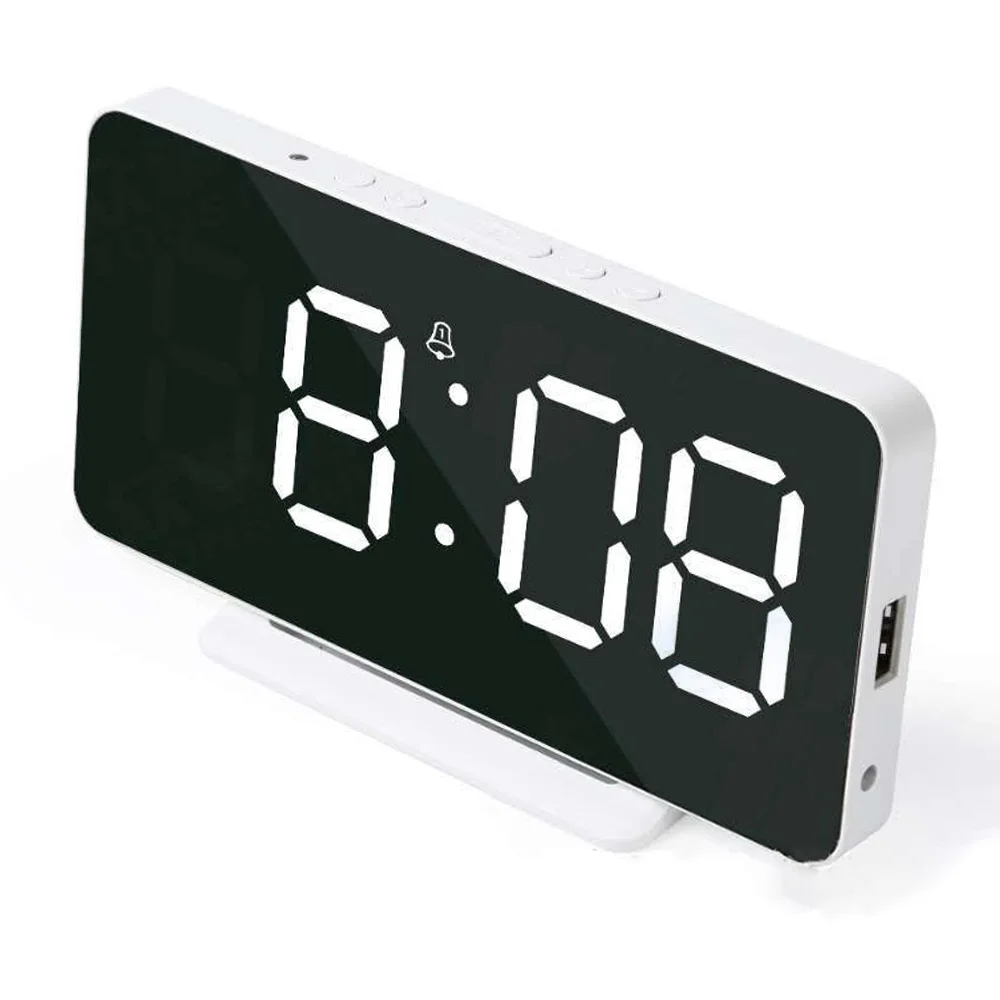 

Desktop Digital Alarm Clock 15.1*1.2*7.5cm Temperature Home Digital Use