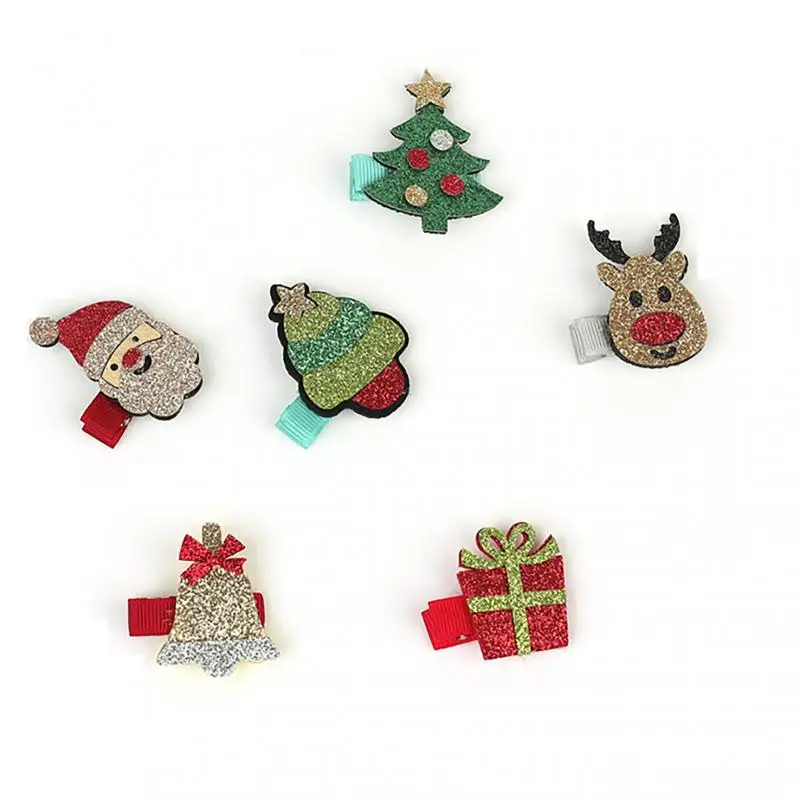 

1Pcs Christmas Hair Clip Christmas Tree Santa Claus Hair Band Baby Hairpins Headwear Girl Christmas Hair Accessories Wholesale