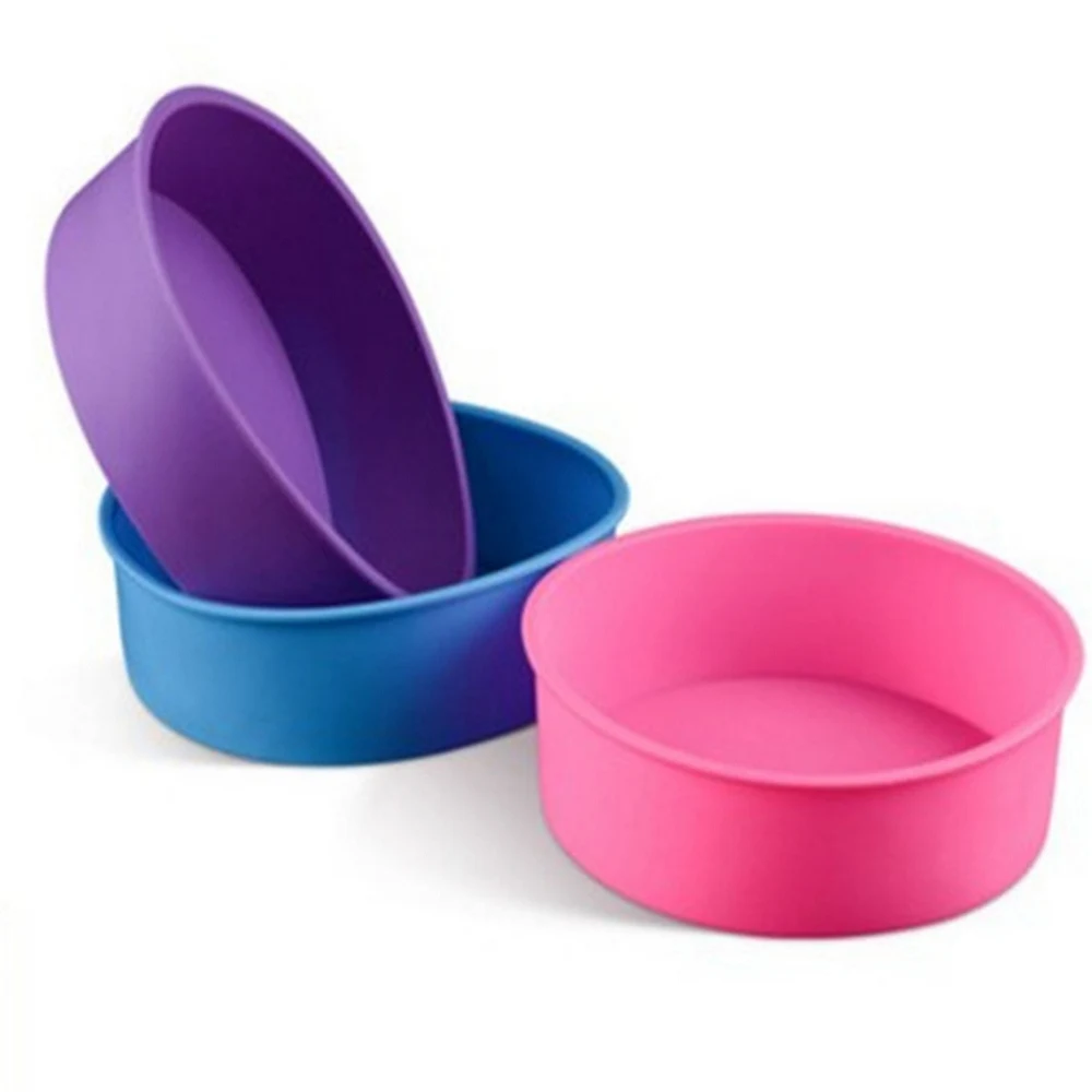 Форма для выпечки 8 дюймовая Силиконовая Круглая торта кухонная форма DIY десерты