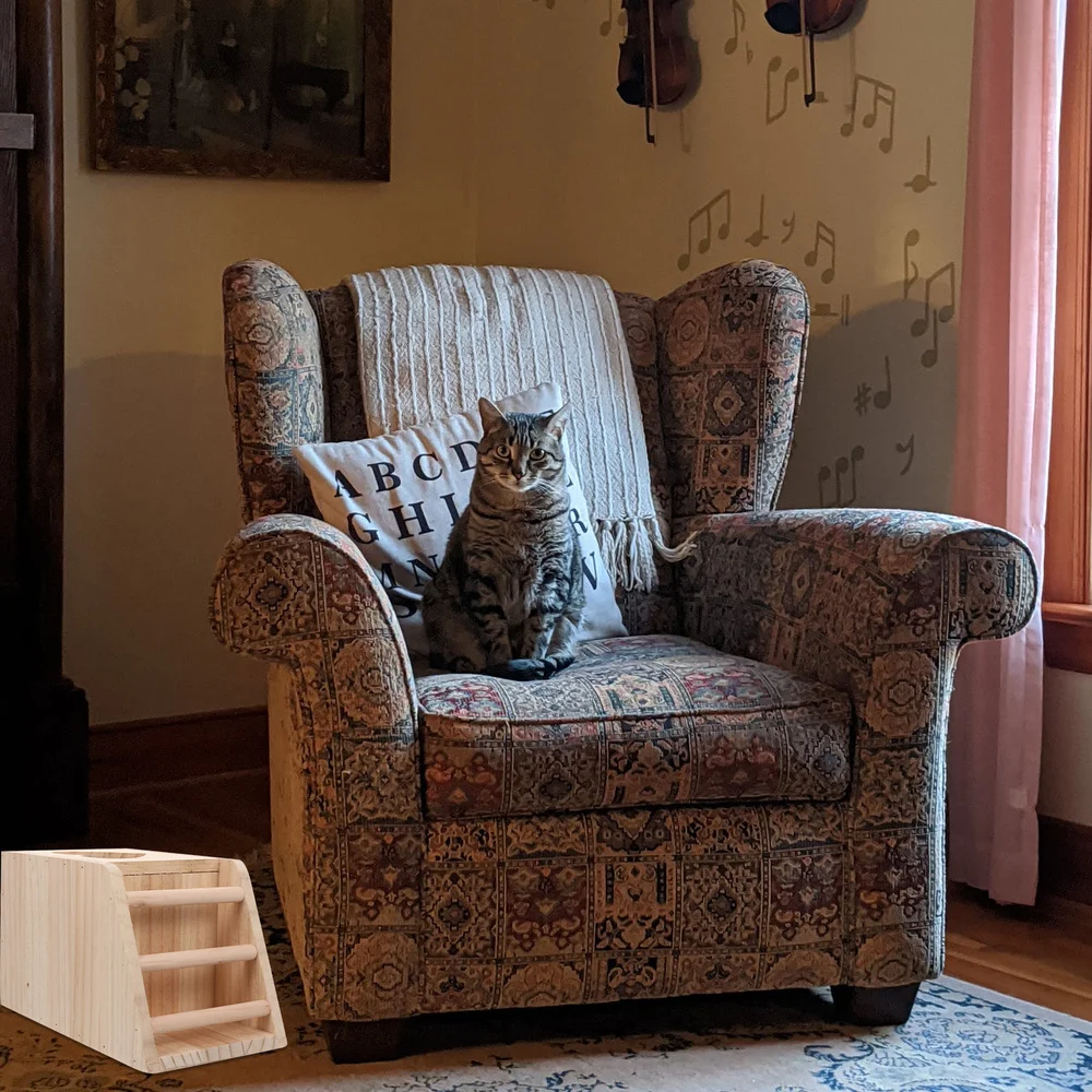 

Rabbit Wooden Food Feeding Grass Rack Multifunctional Double Grid Grass Holder