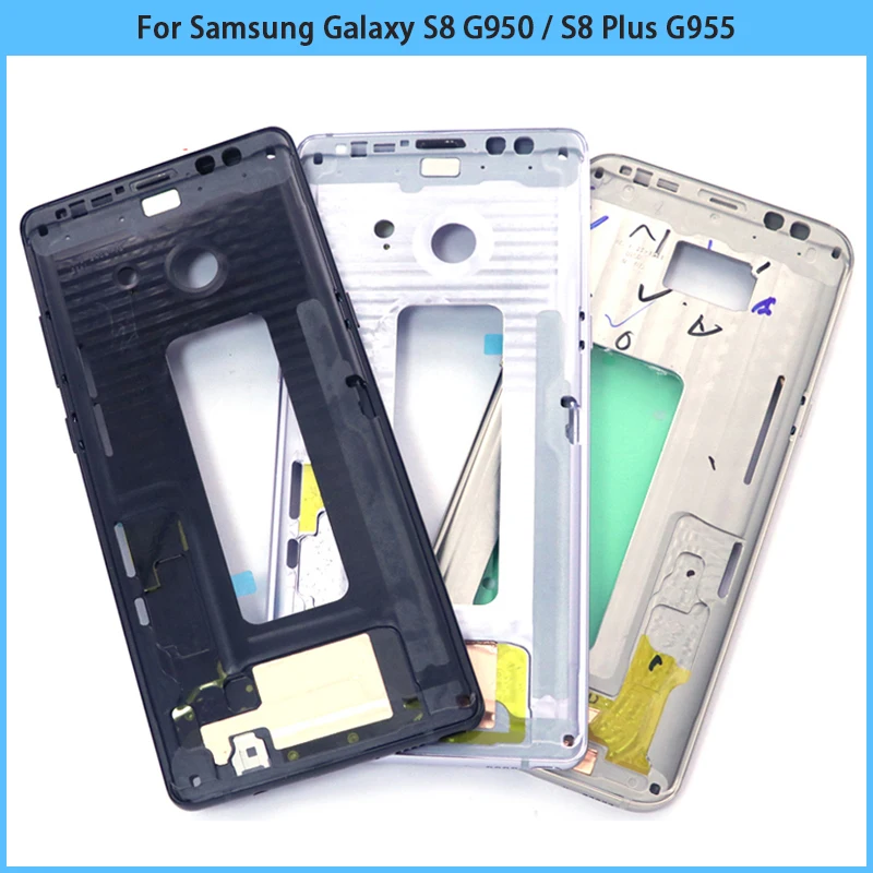 Новинка для Samsung Galaxy S8 G950 средняя рамка Шасси пластина с боковыми кнопками Plus G955