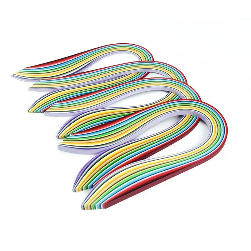 

3mm/5mm/7mm/10mm/35mm Width Mixed Color Quilling Paper Strips 36 Different Color 180 Strips Total Handmade Paper Strips DIY Art