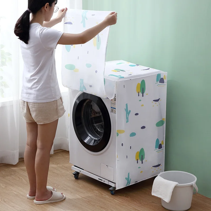 Органайзер для хранения домашней стиральной машины, пылезащитный чехол для стиральной машины, водонепроницаемый защитный чехол, аксессуары для организации
