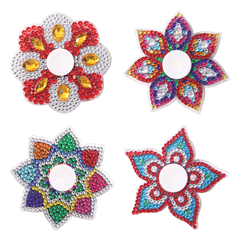 

DIY Fingertip Spinning Top Toy Autism Toy Double-sided Colorful Mandala Fingertip Top Decompression Toy Children's Toy