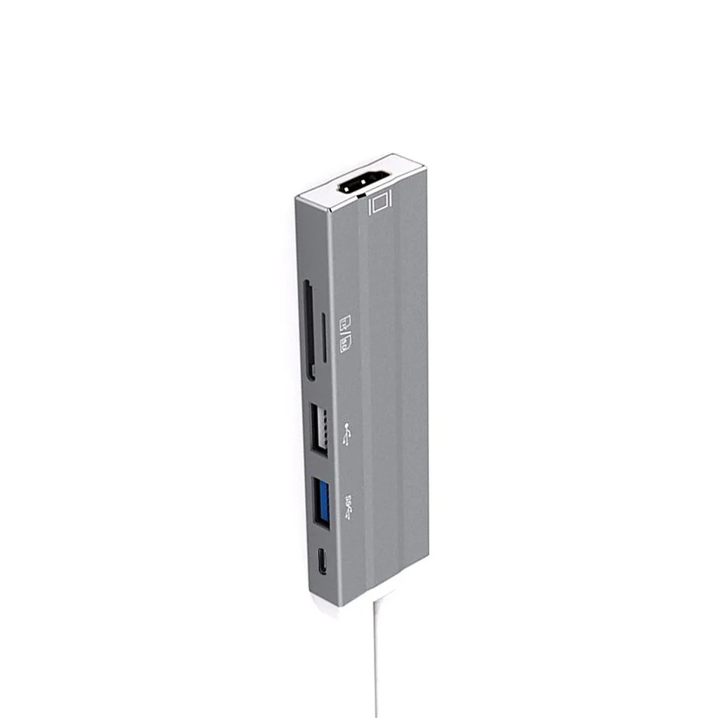 MODAO 2019 6 в 1 USB C type концентратор Hdmi 4K для Gigabit Ethernet Rj45 Lan адаптер кабель передачи