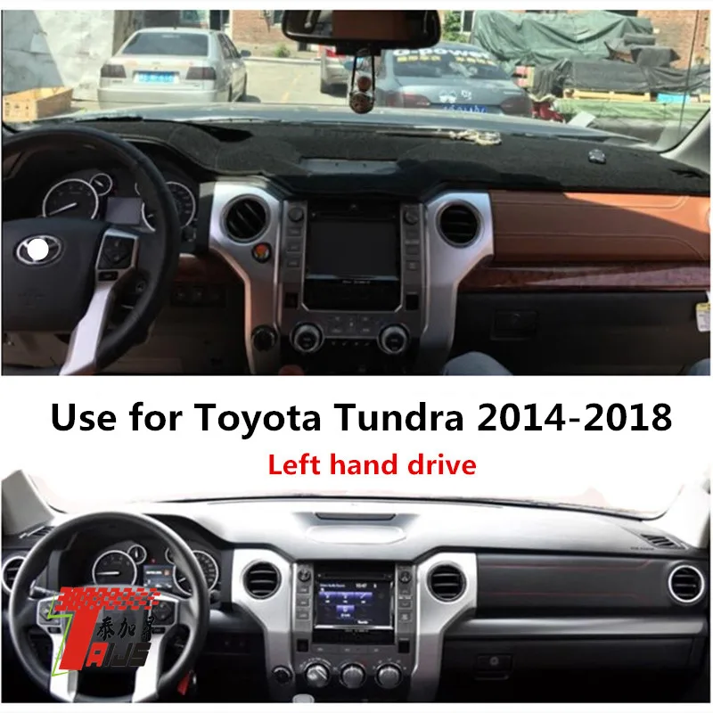 

TAIJS Factory Sun Casual Polyester Fibre Car Dashboard Cover For TOYOTA Tundra 2014-2018 Left hand drive