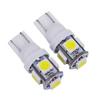 4x t10 w5w led signal bulb car interior reading light 12v auto turn door side trunk license plate lamps white red 5w5 yellow
