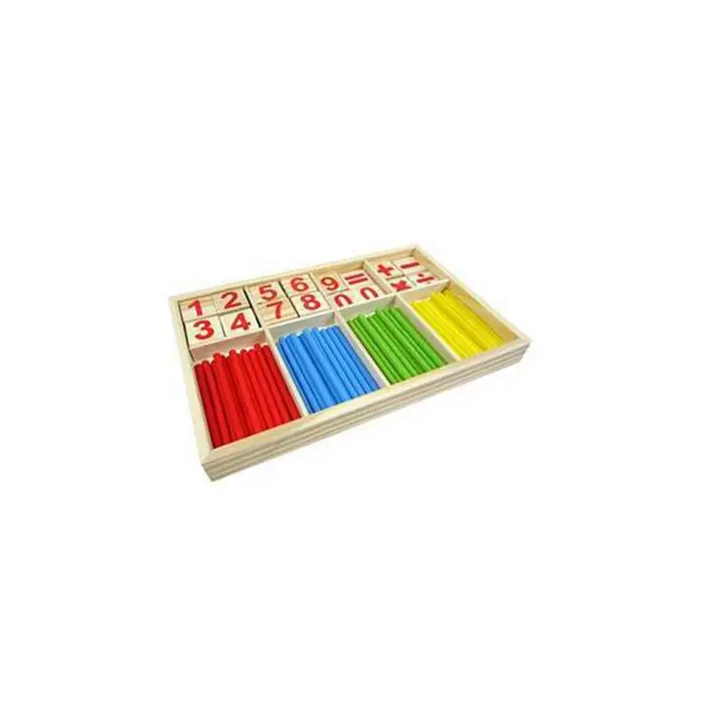 

HobbyLane Preschool Educational Toys Wooden Mathematical Intelligence Stick Block Counting Sticks for Girls and Boys