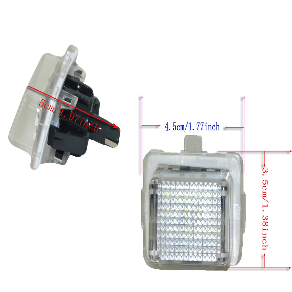 

2Pcs SMD номерного знака Светильник лампы набор для Mercedes W204 W212 C207 C216 W221 автомобиля Подсветка регистрационного номера светильник s внешние аксессуары