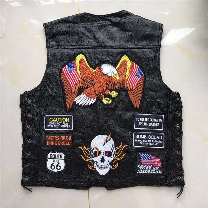 Винтажный Классический Жилет Leater для мотогонок жилет мотокросса мотоциклетный с