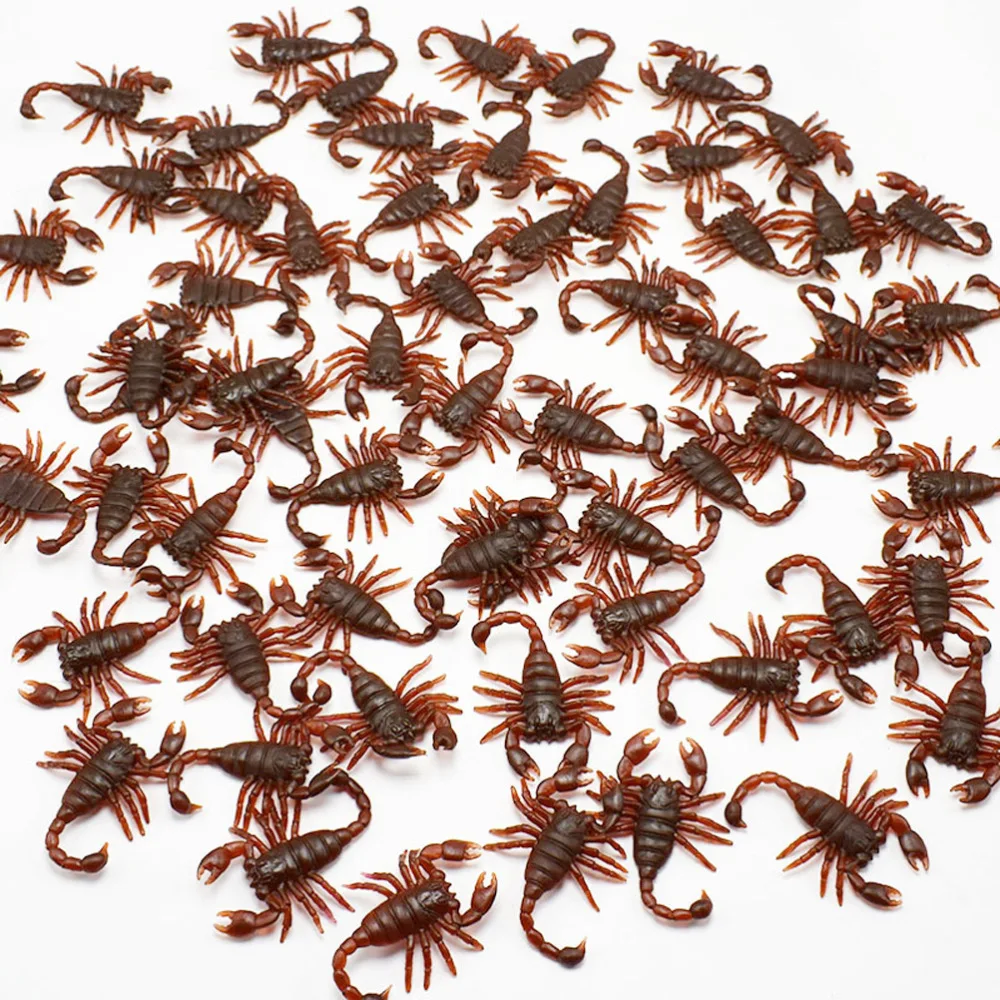 

60 Pcs Realistic Simulation Spider Centipede Scorpion Insect Prank Toys Animal Model Joke Gifts For Party