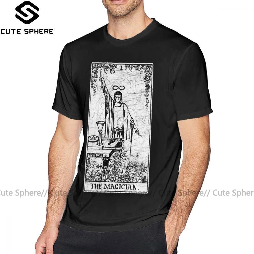 Футболка в стиле хиппи с изображением магических карт Таро мажора Аркана