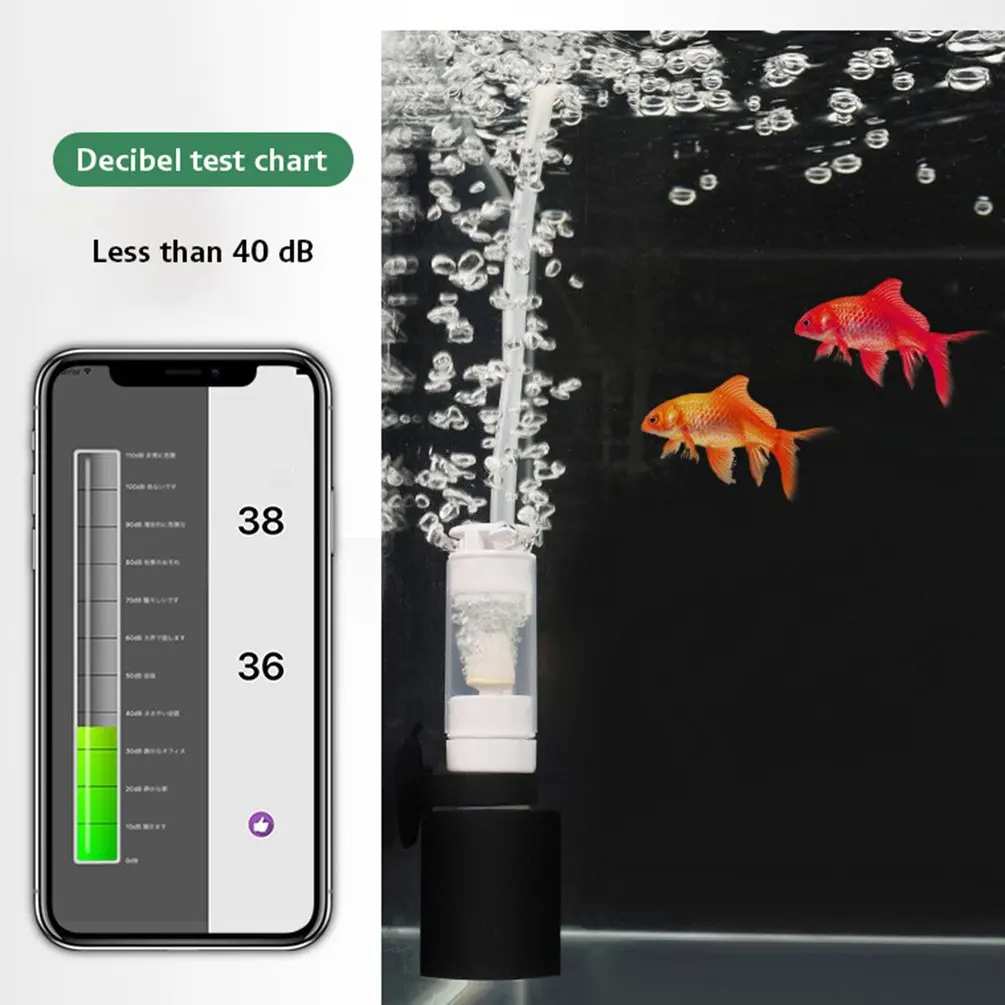

Mini Fish Tank Filter Water Purification Purifier Aquarium Pneumatic Filter Increase Oxygen Air Pump Fish Breeding Water Filters