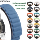Магнитный ремешок для Samsung Galaxy 46 мм, 42 мм, 45 мм, gear S3 active 2, силиконовый ремешок для часов Huawei Amazfit GTR, 20 мм, 22 мм